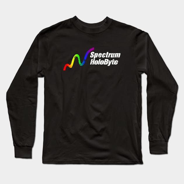 Spectrum Holobyte - faded Long Sleeve T-Shirt by CCDesign